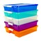 Stack &#x26; Store Box Craft Organizer, Assorted Colors, 5-Pack